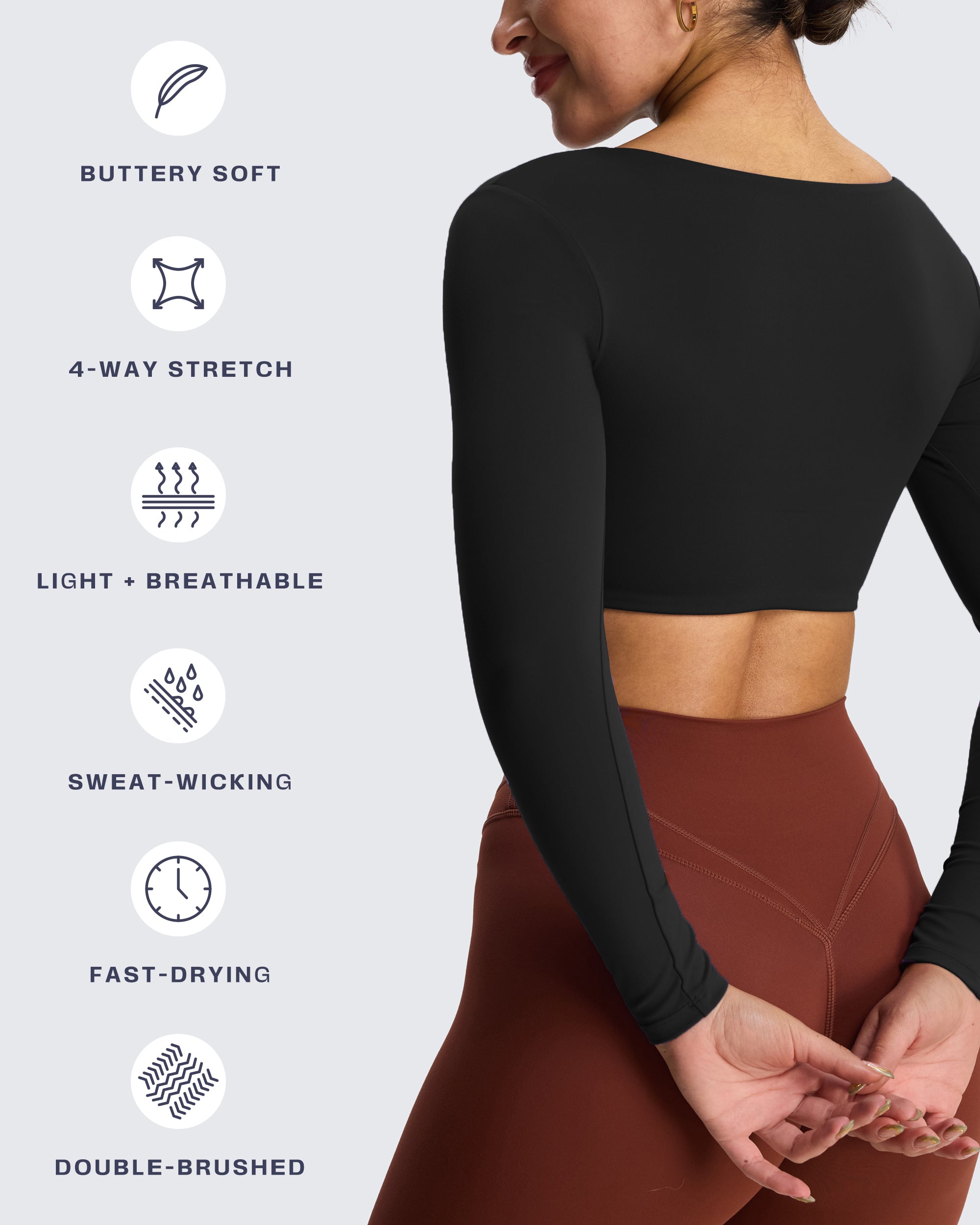 Aoxjox "Violet" Sweetheart Long Sleeve