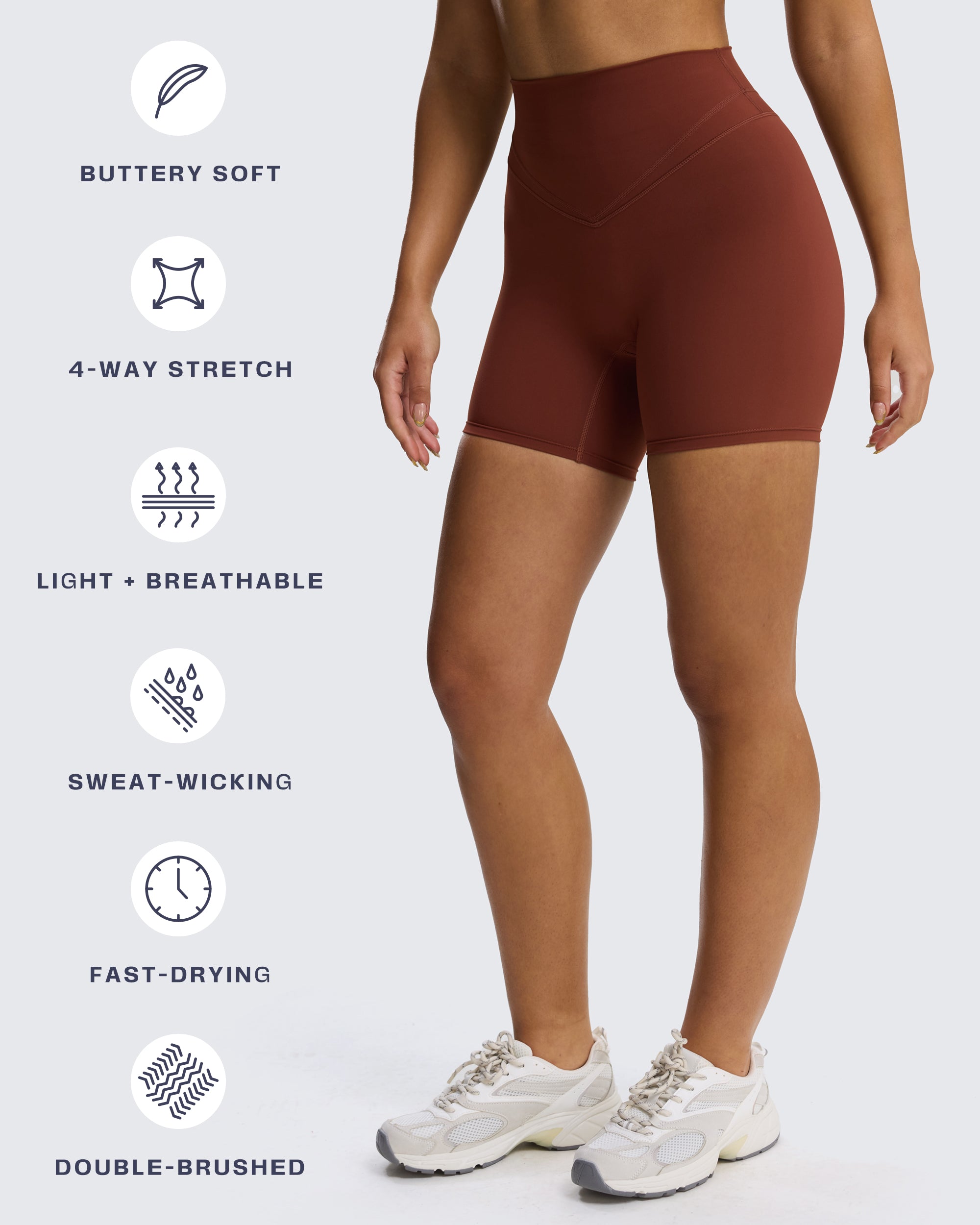 Aoxjox "Siren" Hidden Scrunch Shorts