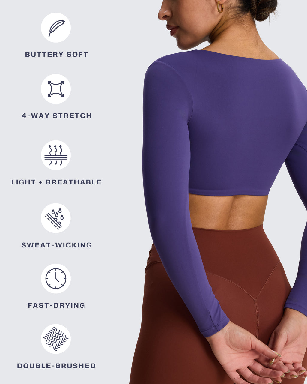 Aoxjox "Stacey" V Neck Long Sleeve
