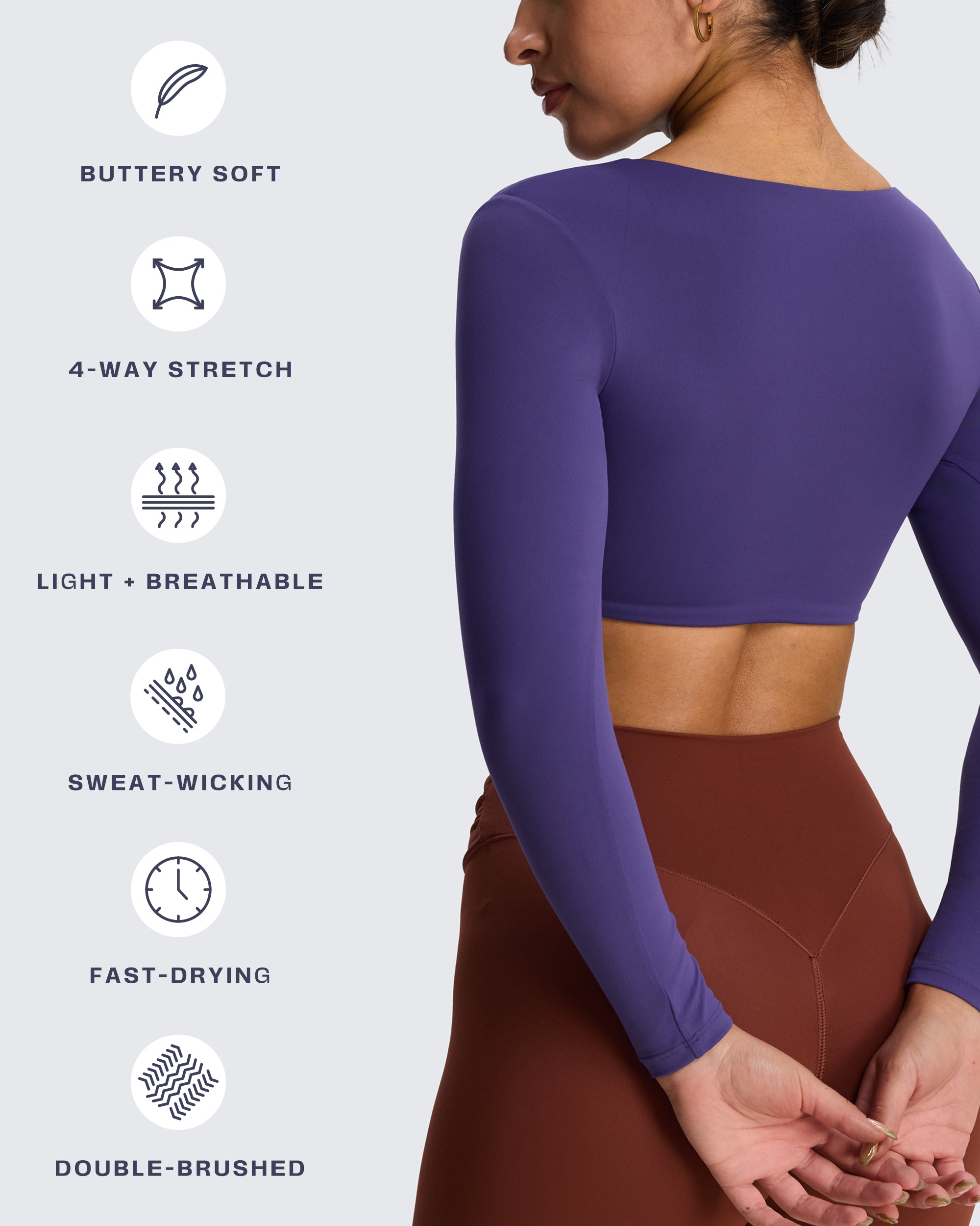 Aoxjox "Stacey" V Neck Long Sleeve