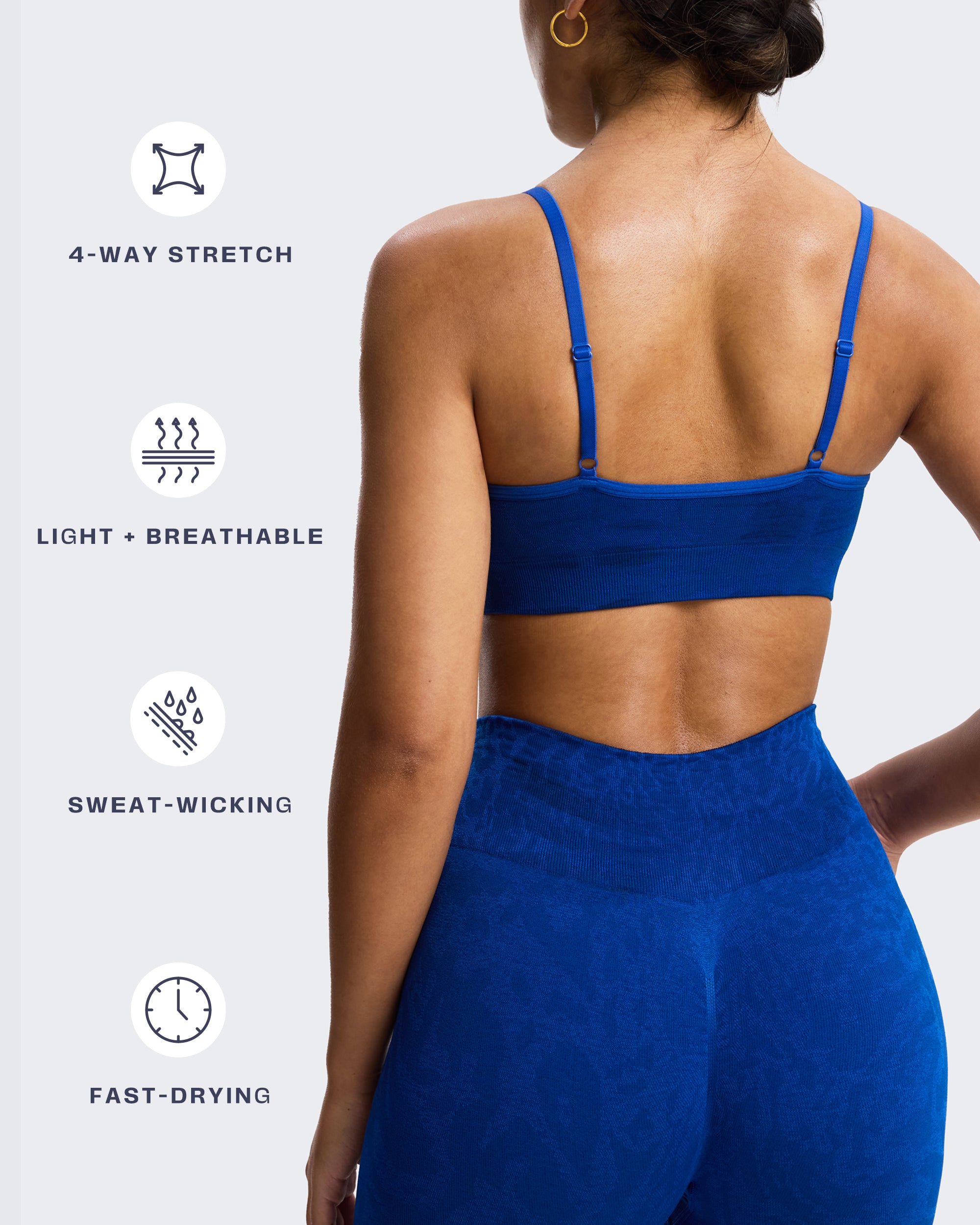 Aoxjox  Camo Seamless Sports Bras