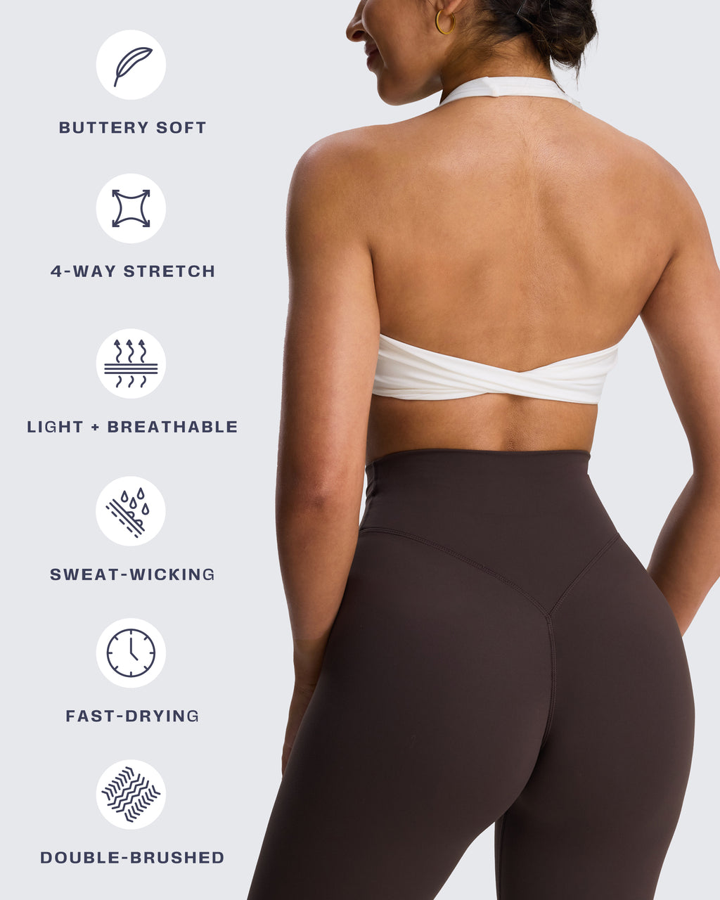 Aoxjox "Rosie" Halter Sports Bra