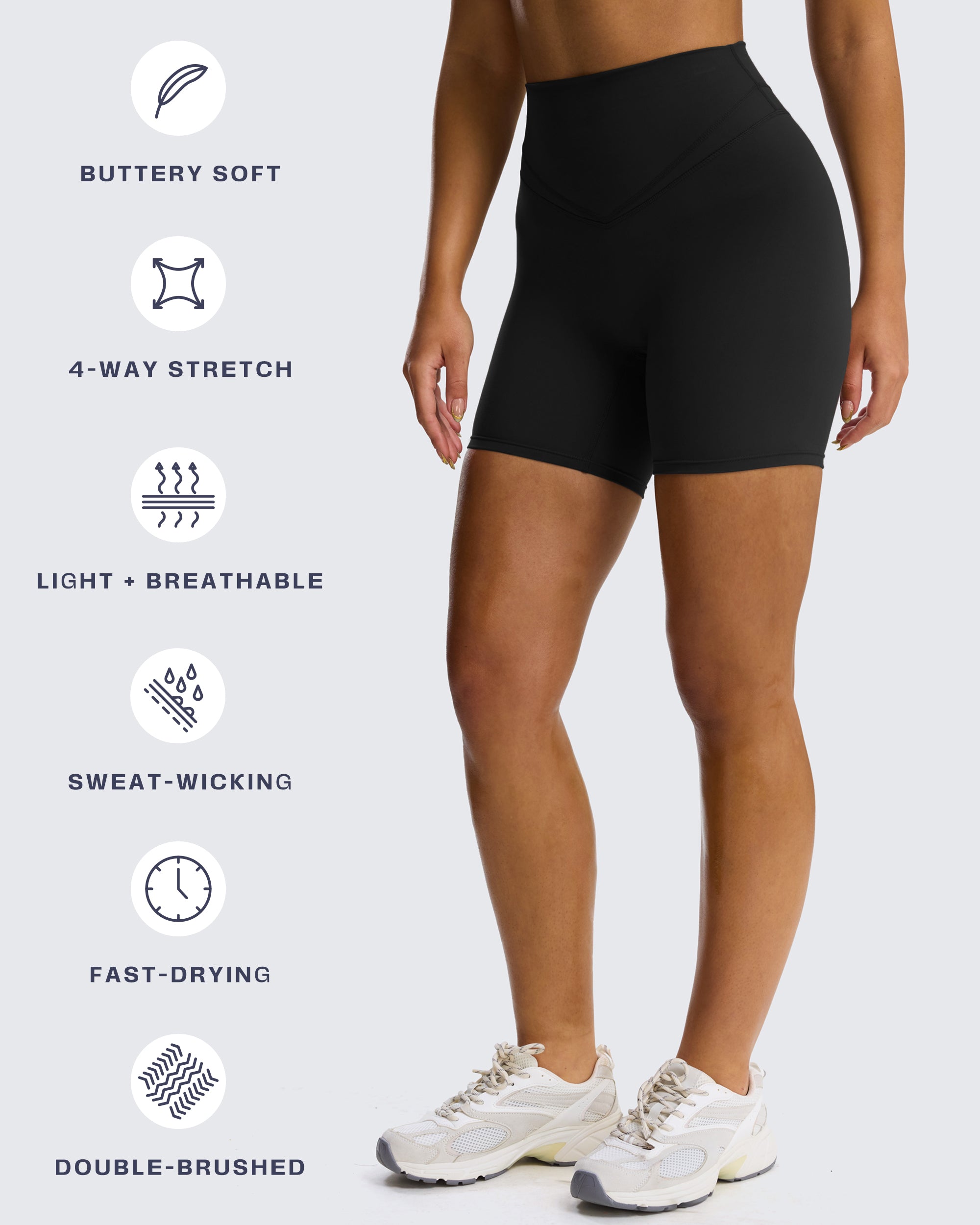Aoxjox "Siren" Hidden Scrunch Shorts