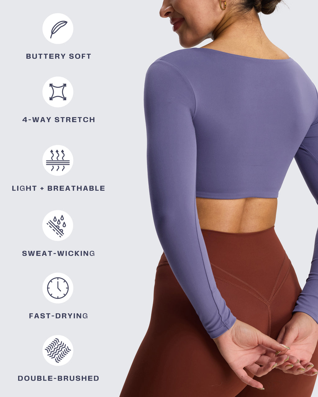 Aoxjox "Violet" Sweetheart Long Sleeve