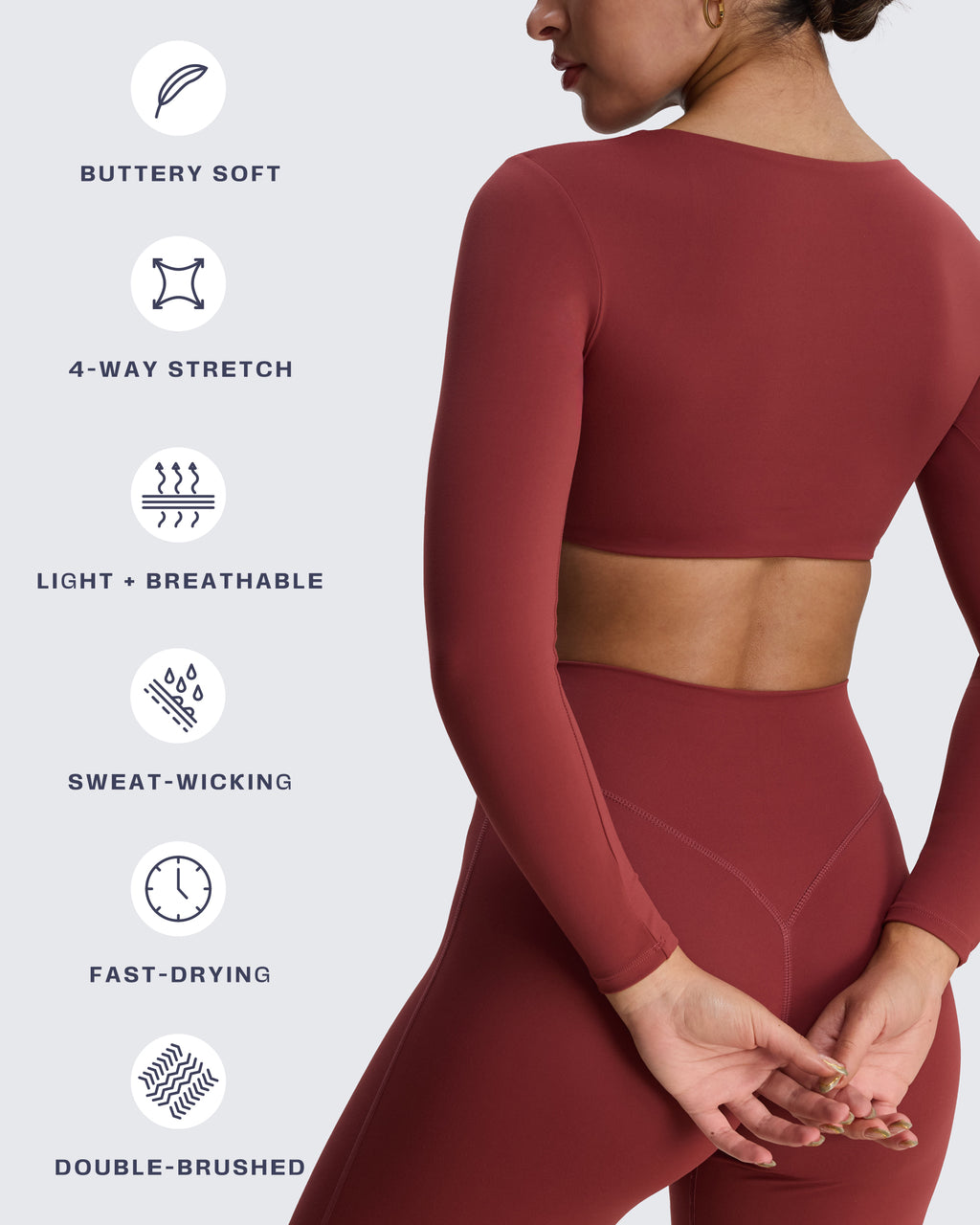 Aoxjox "Stacey" V Neck Long Sleeve
