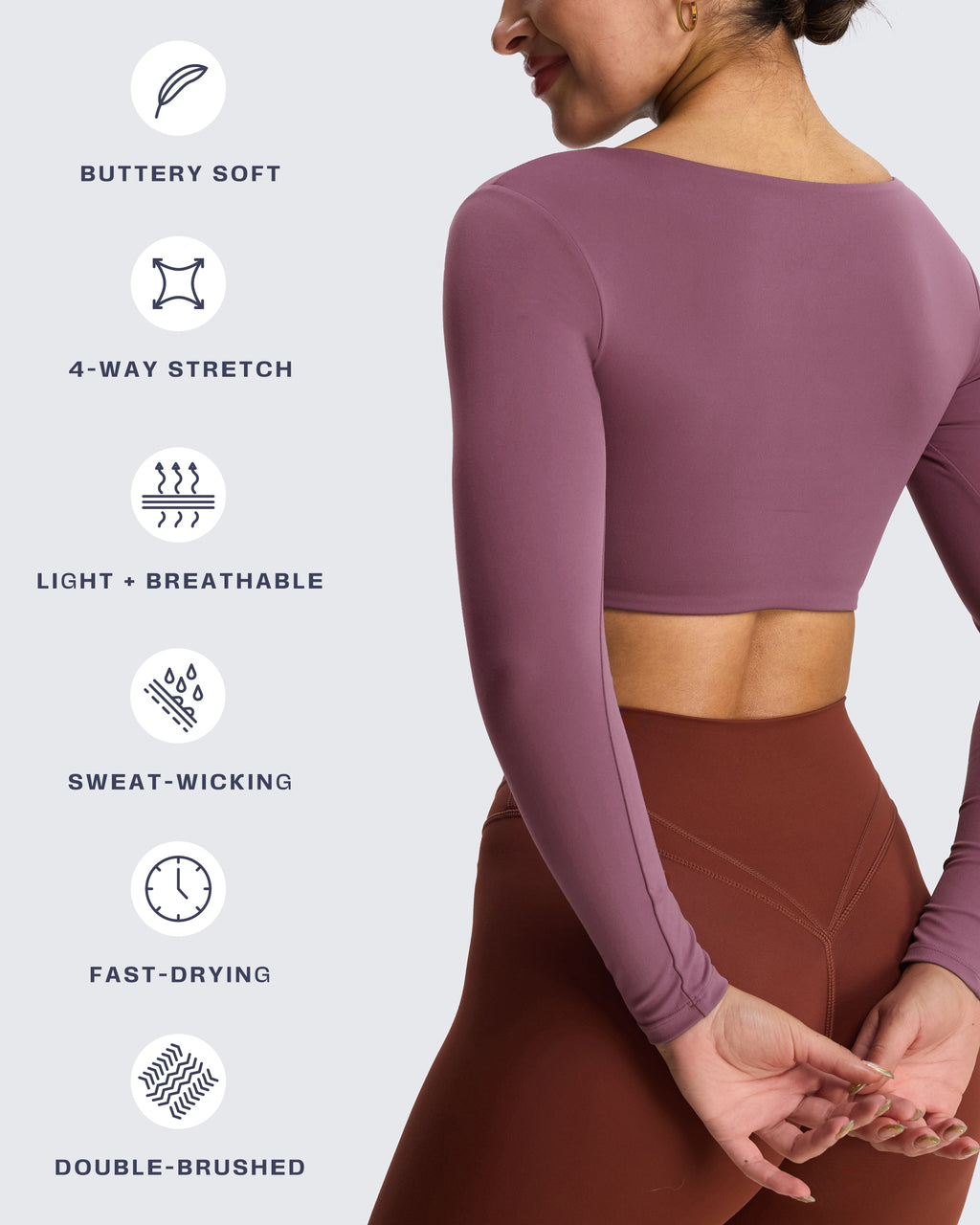 Aoxjox "Violet" Sweetheart Long Sleeve
