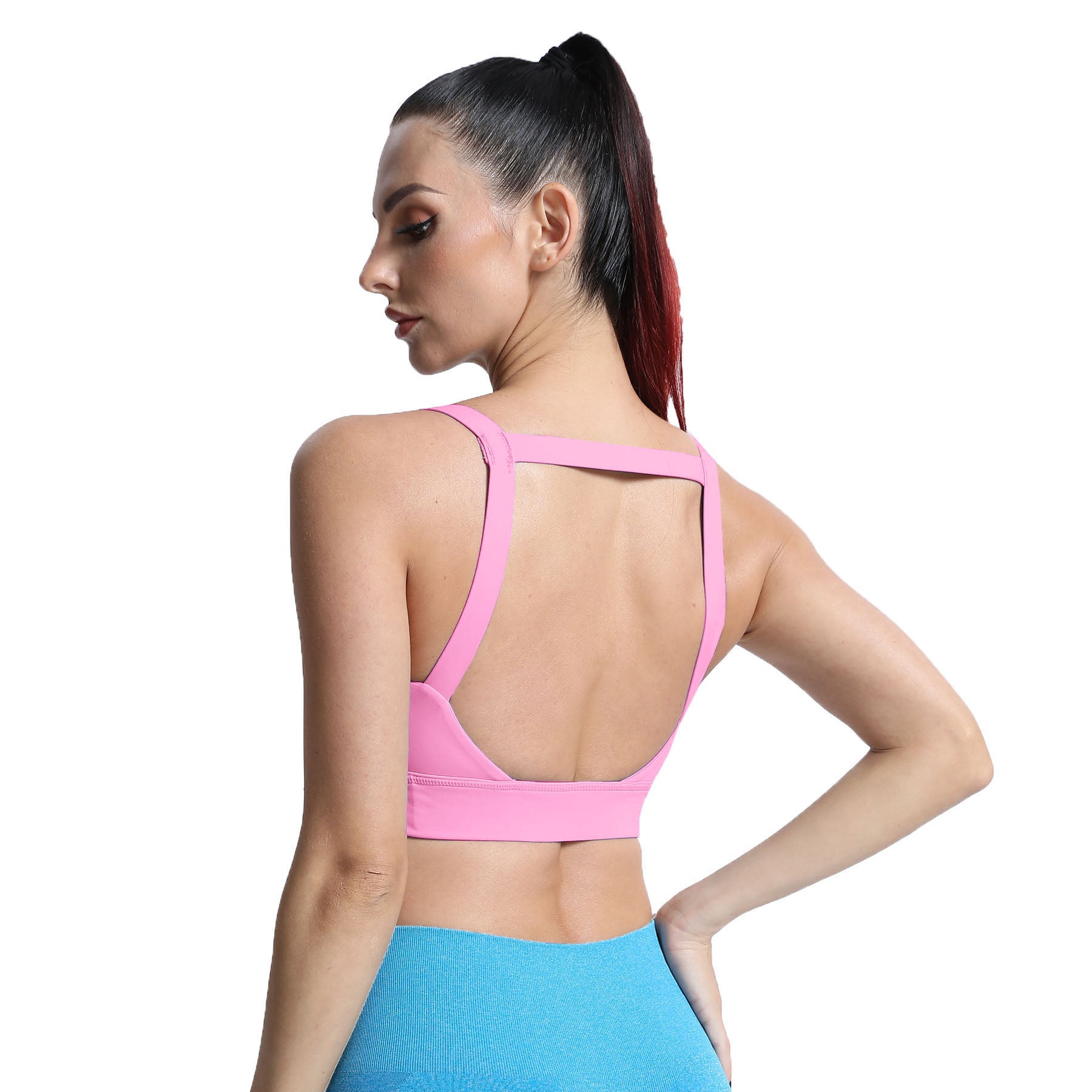 Aoxjox Tube top thick strap open back Bras