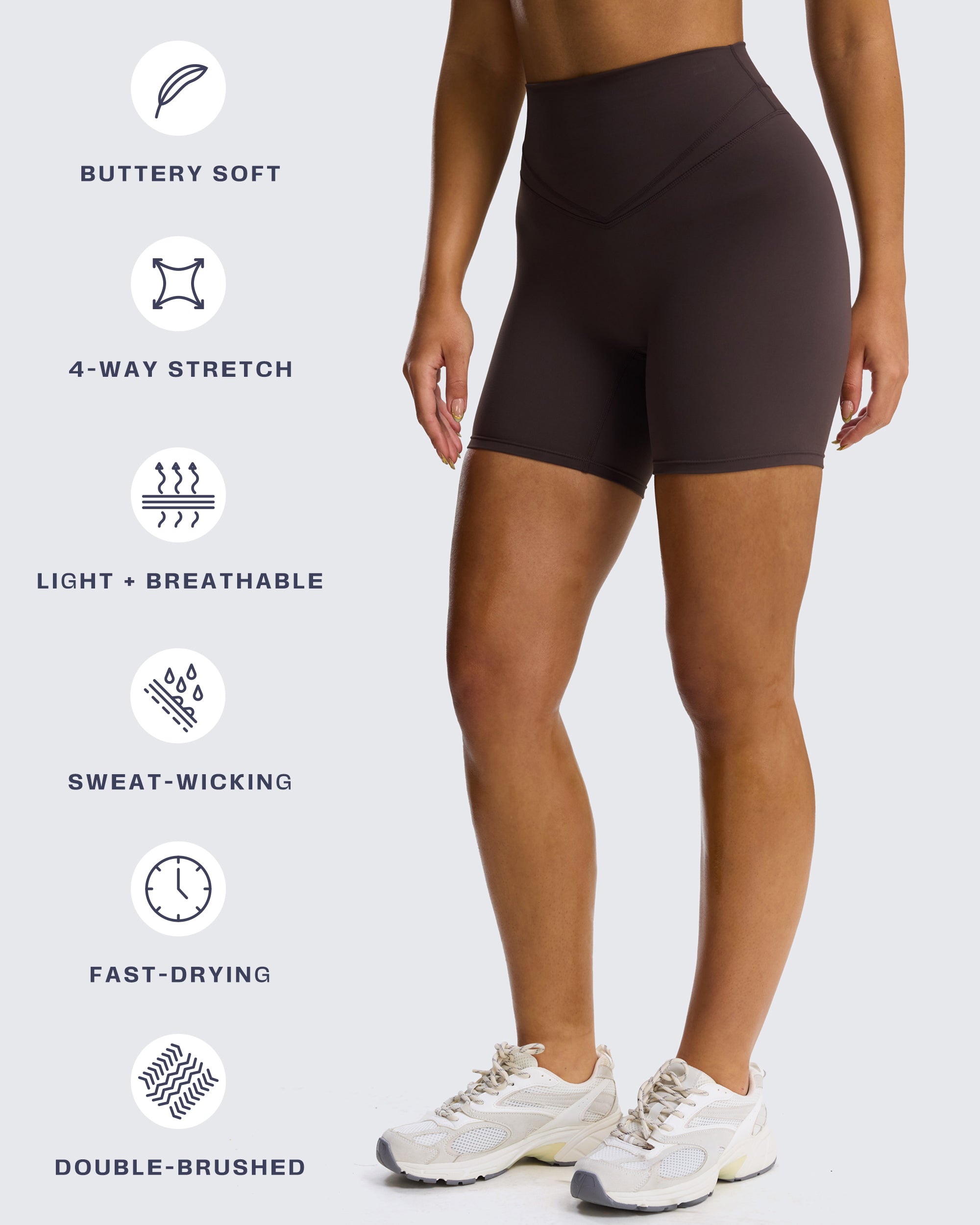 Aoxjox "Siren" Hidden Scrunch Shorts