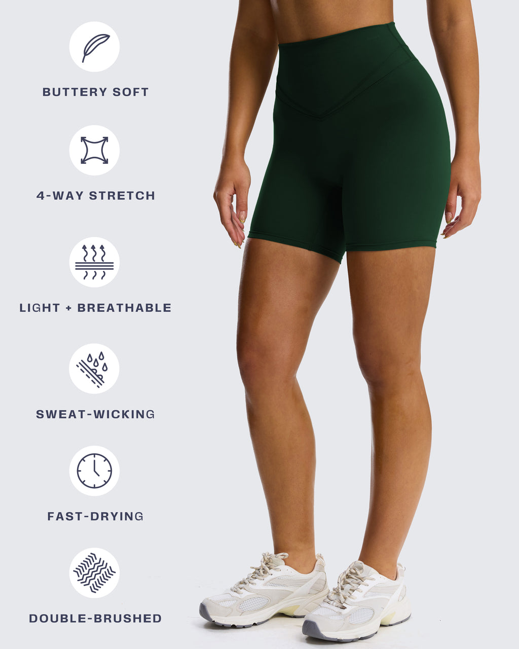Aoxjox "Siren" Hidden Scrunch Shorts
