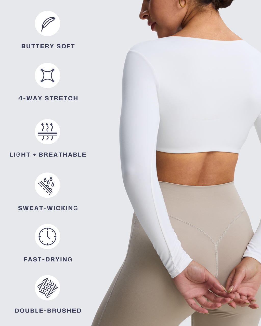 Aoxjox "Stacey" V Neck Long Sleeve
