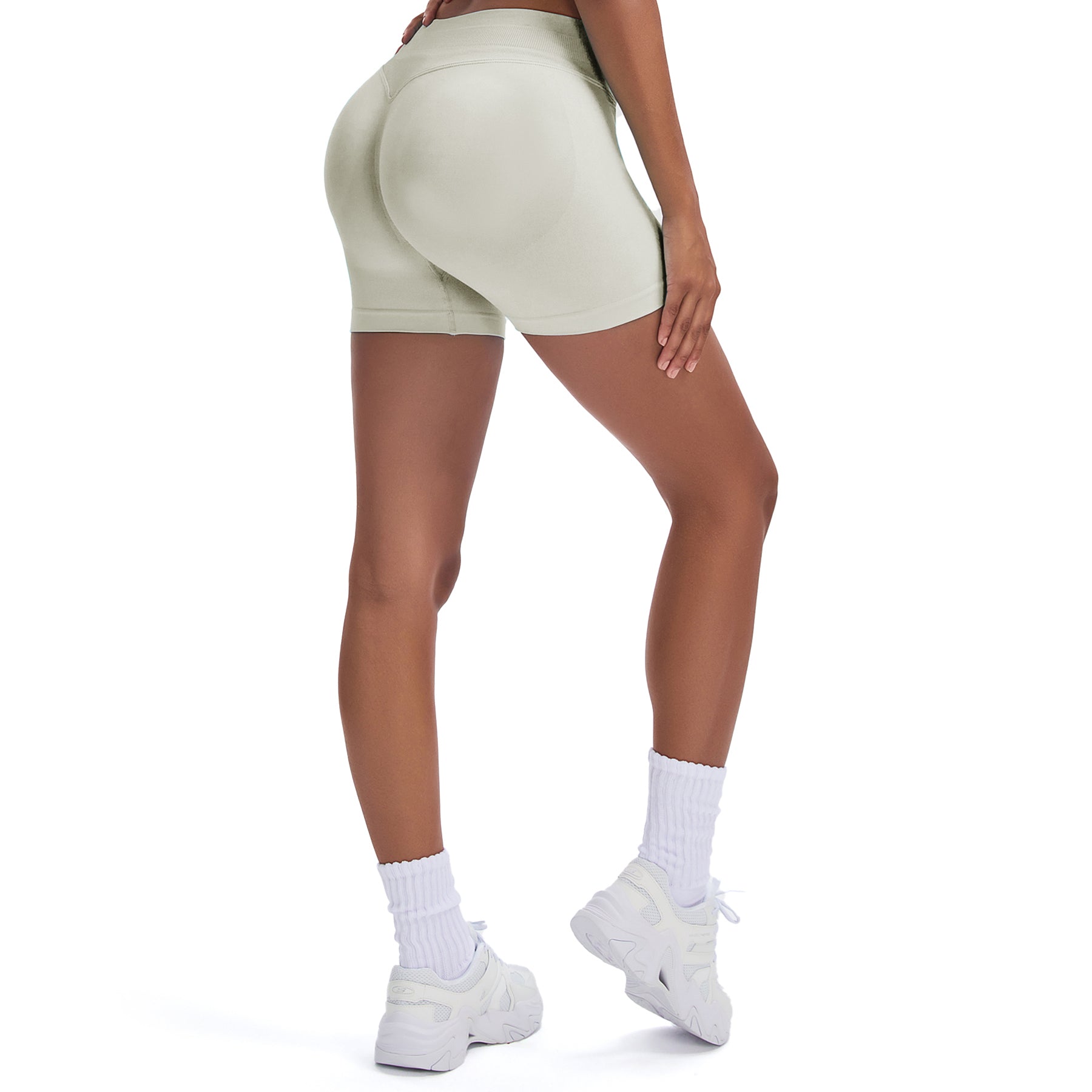 Aoxjox Impact Seamless Workout Shorts 4.5"