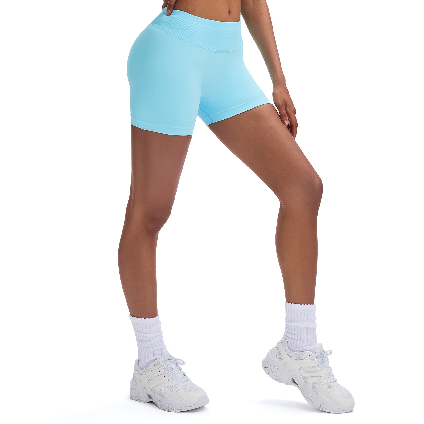 Aoxjox Impact Seamless Workout Shorts 4.5"
