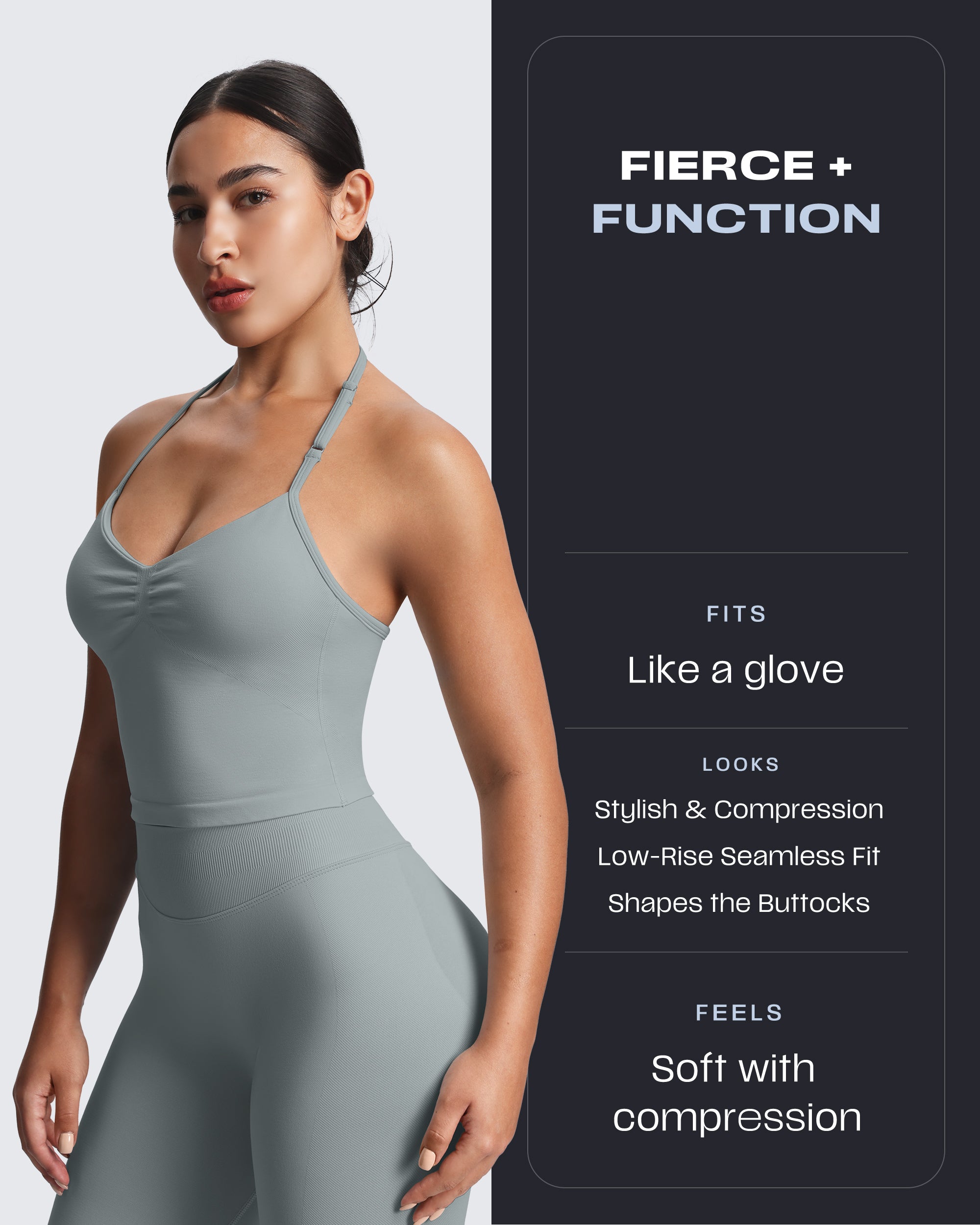 Aoxjox "Impact" Seamless Leggings With Logo