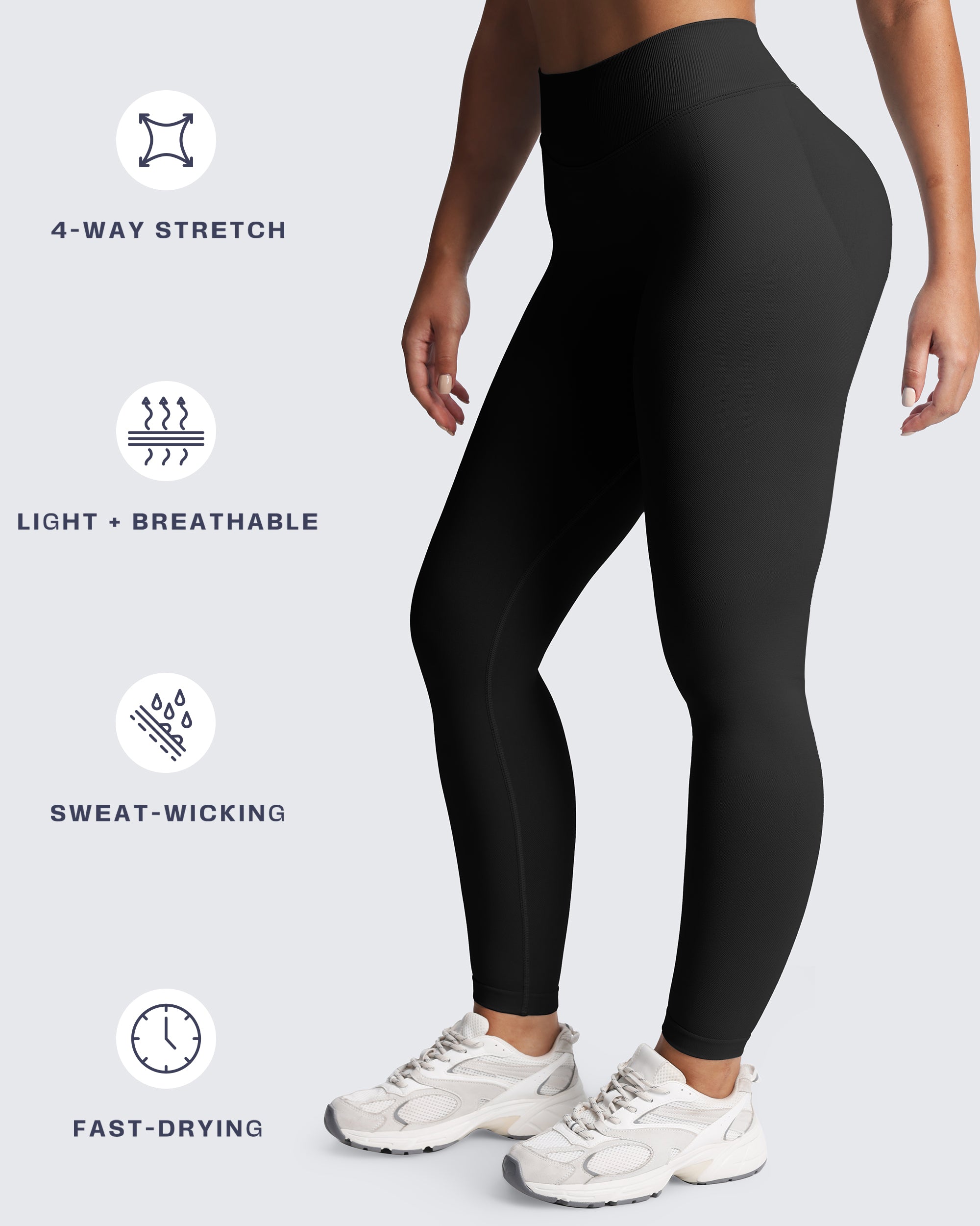 Aoxjox "Impact" Seamless Leggings With Logo