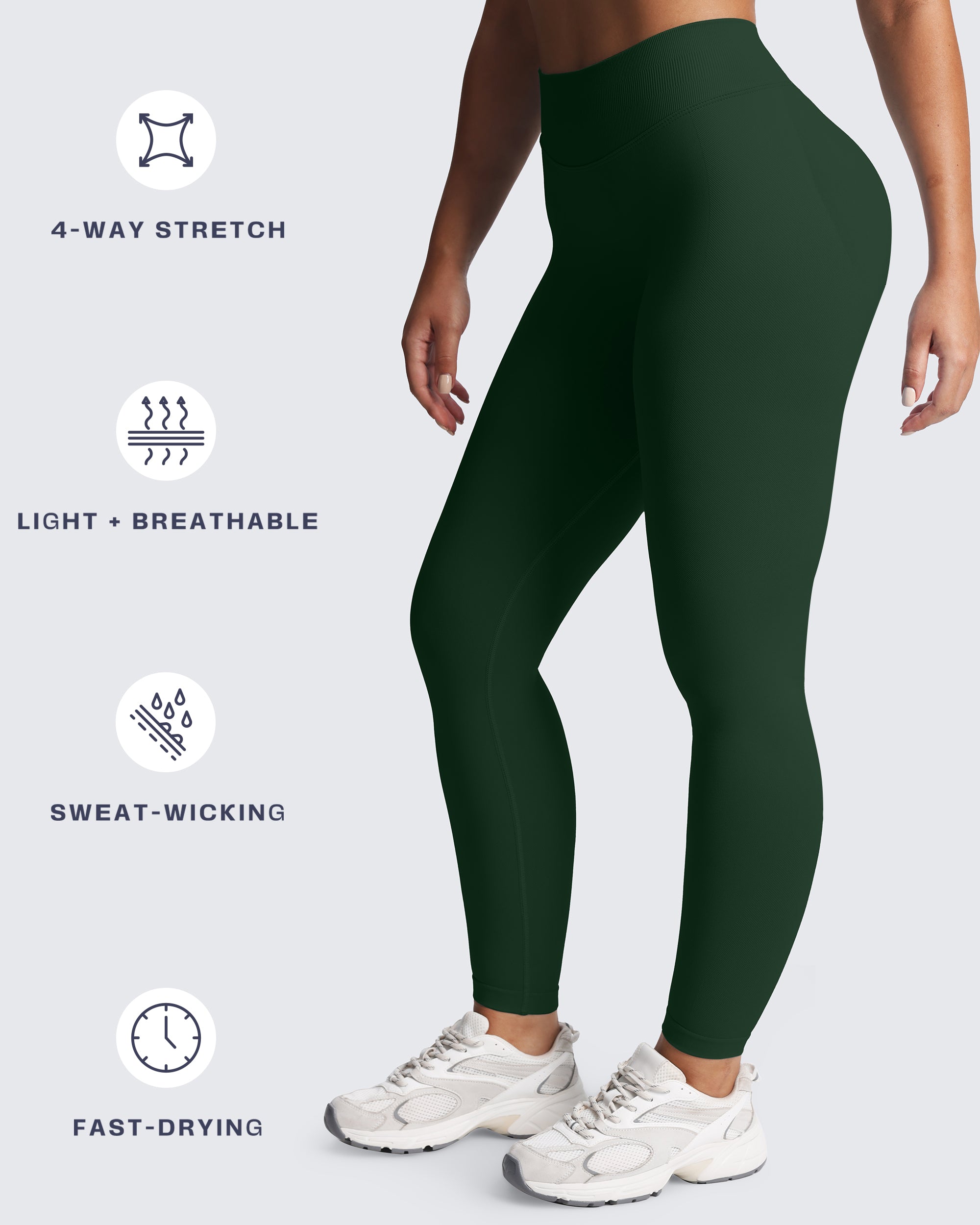 Aoxjox "Impact" Seamless Leggings With Logo