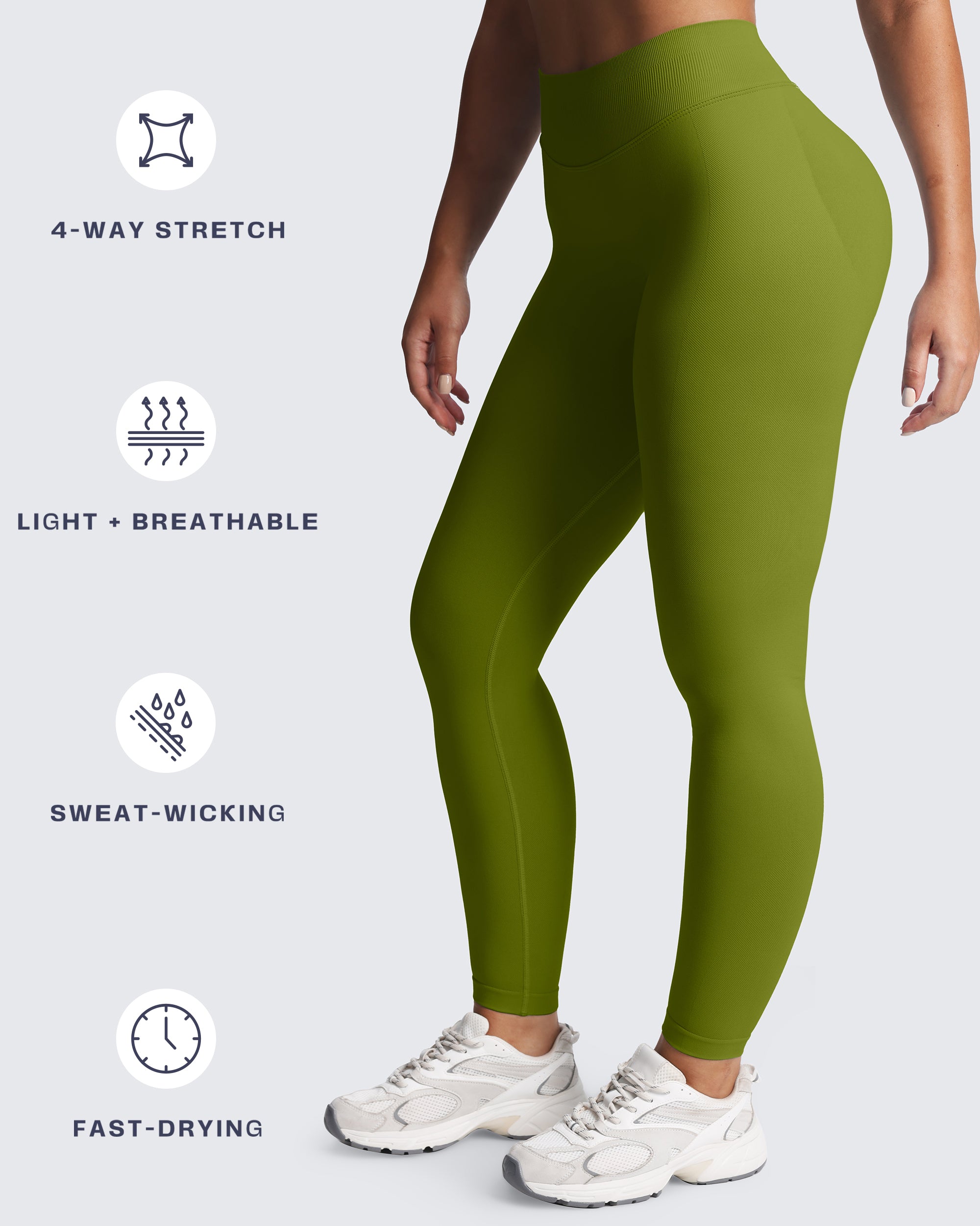 Aoxjox "Impact" Seamless Leggings With Logo