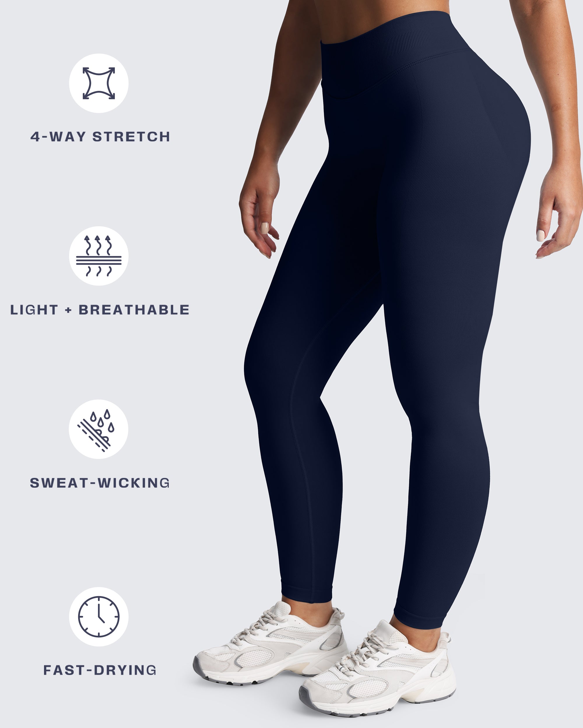 Aoxjox "Impact" Seamless Leggings With Logo