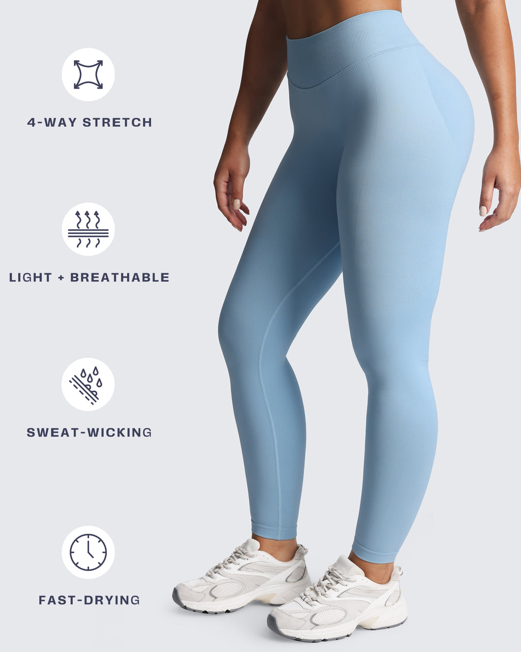 Aoxjox "Impact" Seamless Leggings With Logo