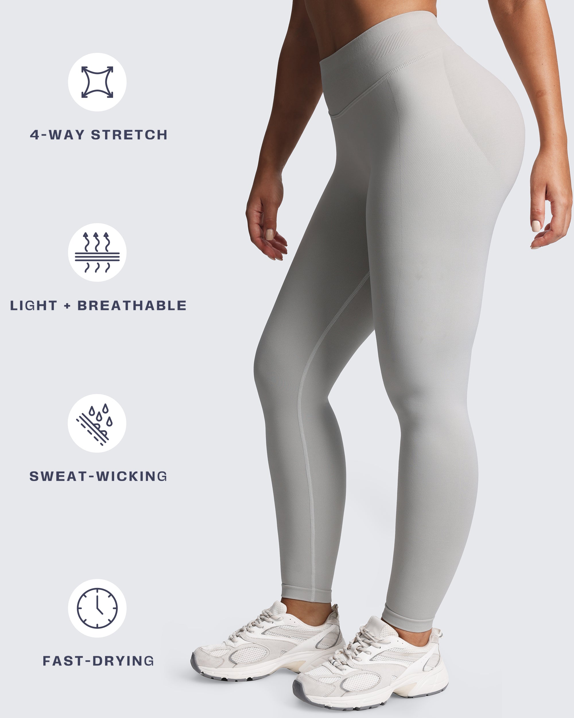 Aoxjox "Impact" Seamless Leggings With Logo