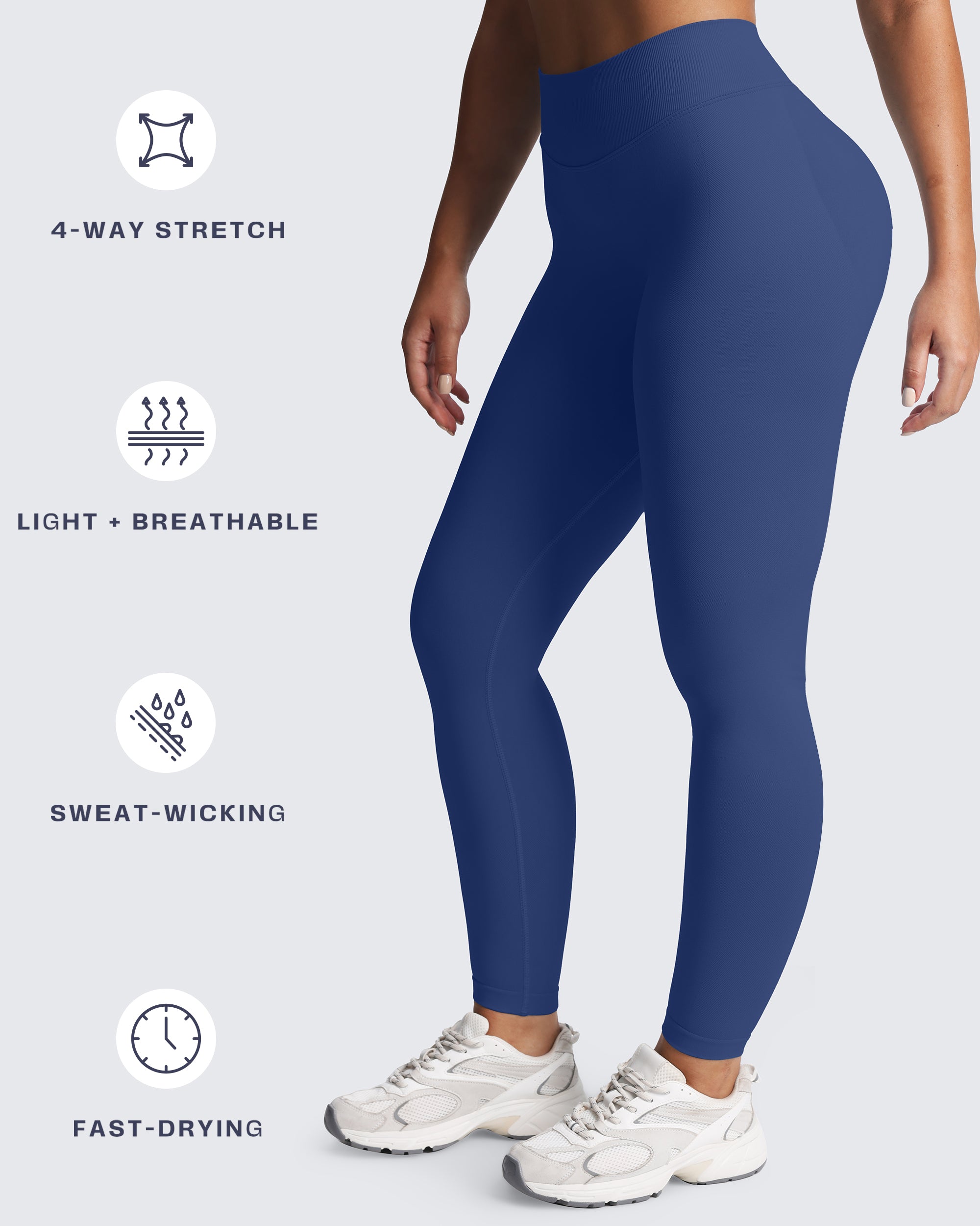 Aoxjox "Impact" Seamless Workout Leggings