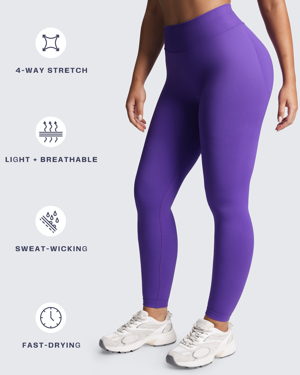 Aoxjox "Impact" Seamless Leggings With Logo