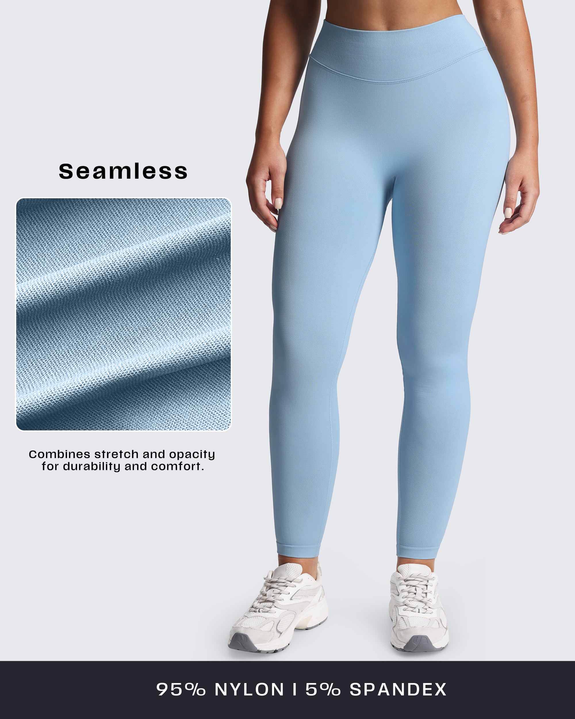 Aoxjox "Impact" Seamless Leggings With Logo