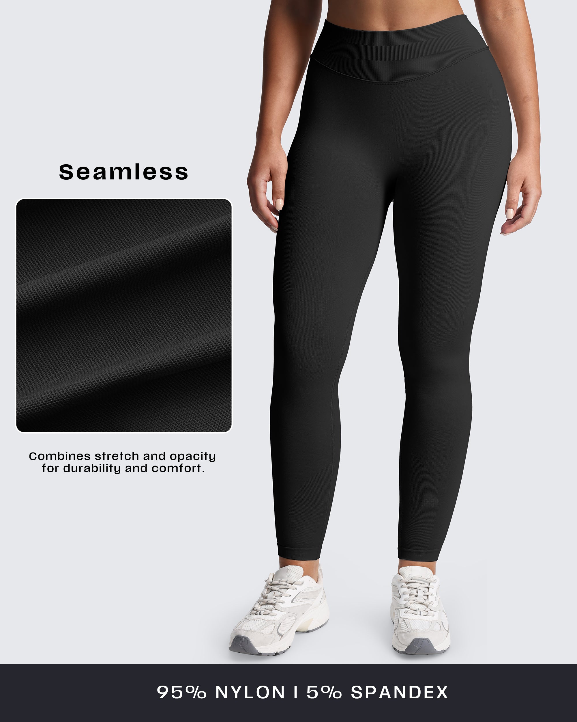 Aoxjox "Impact" Seamless Leggings With Logo