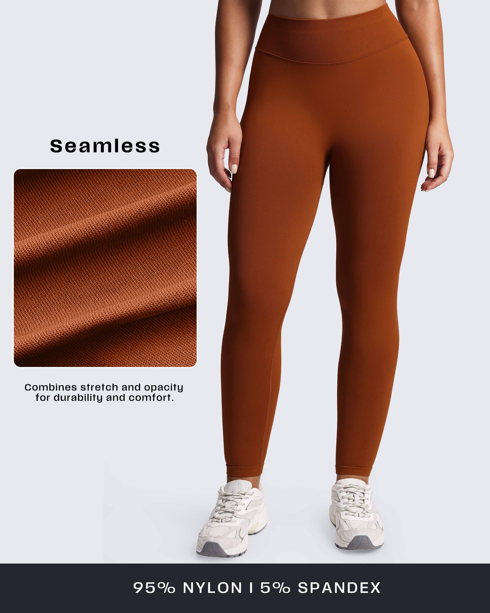 Aoxjox "Impact" Seamless Leggings With Logo