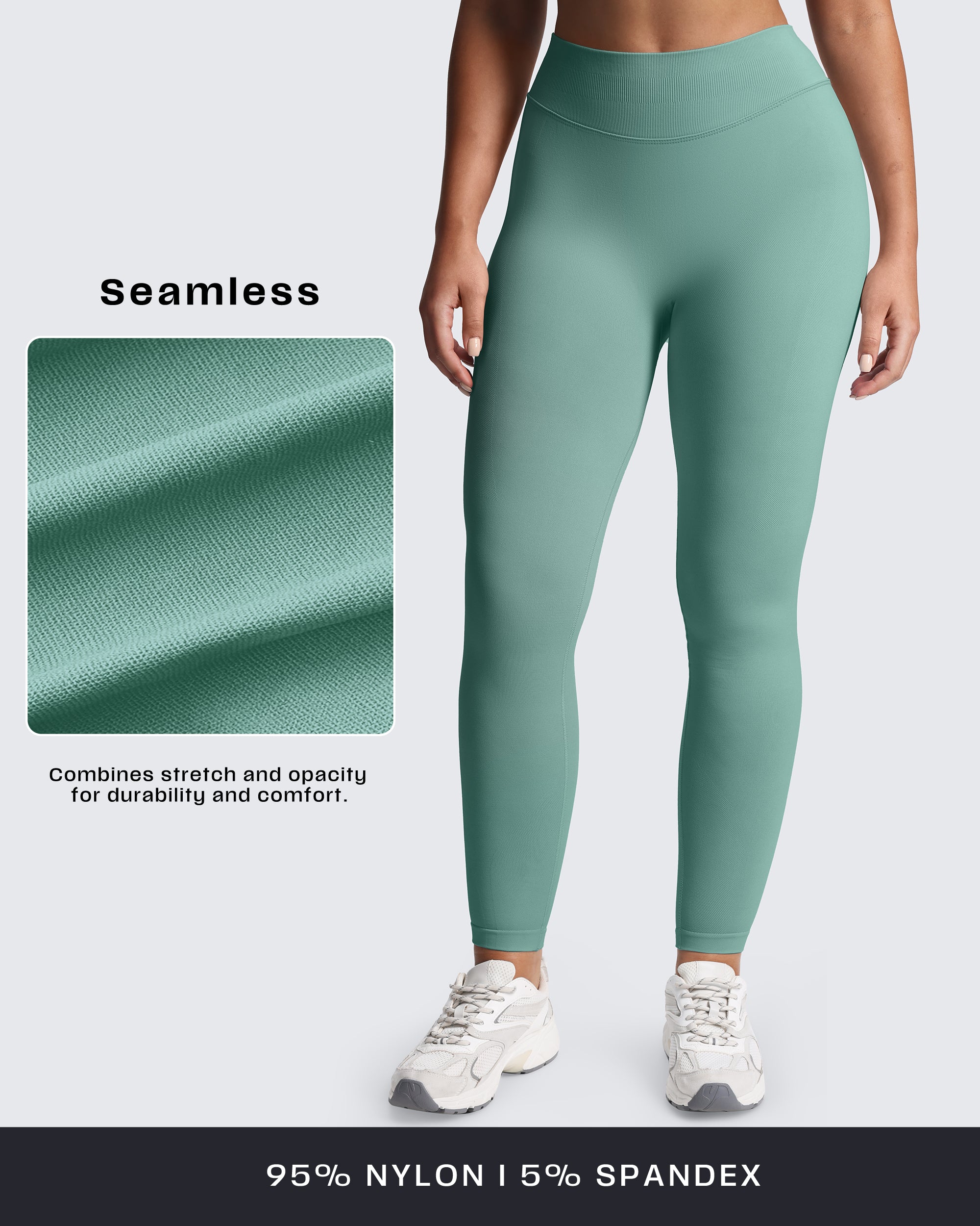 Aoxjox "Impact" Seamless Leggings With Logo