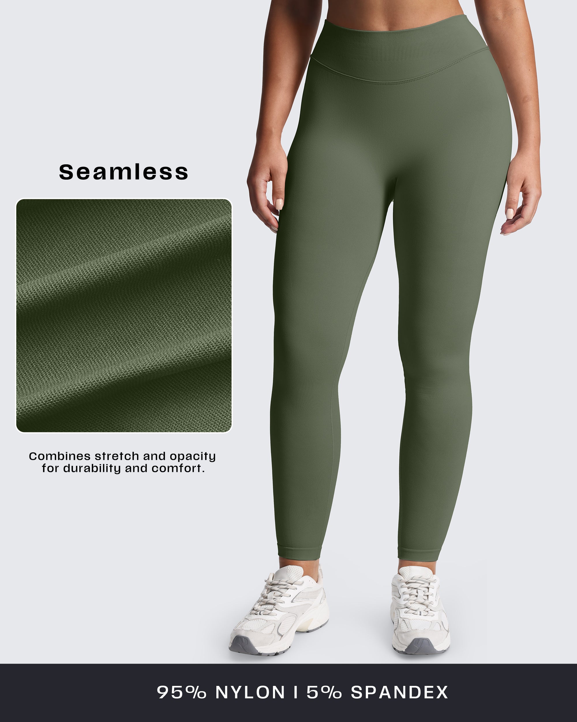 Aoxjox "Impact" Seamless Leggings With Logo