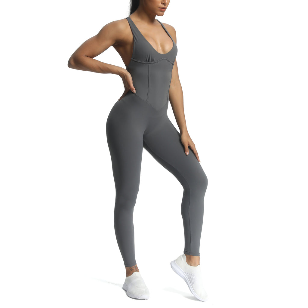 Aoxjox "Brooke"  Open Back Full Bodysuit