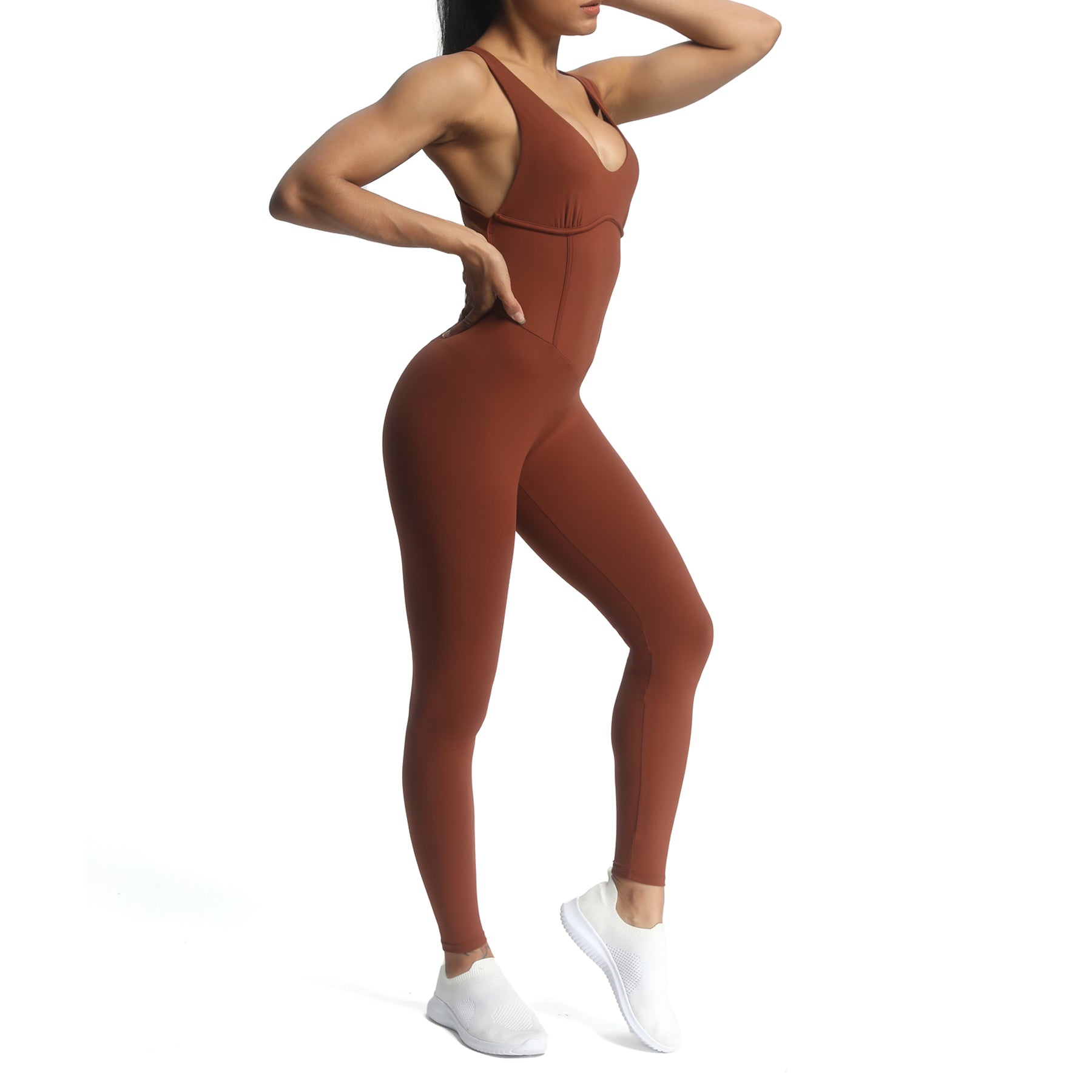 Aoxjox "Brooke"  Open Back Full Bodysuit