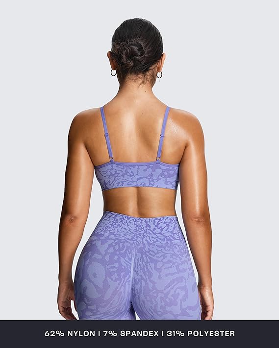 Aoxjox  Camo Seamless Sports Bras