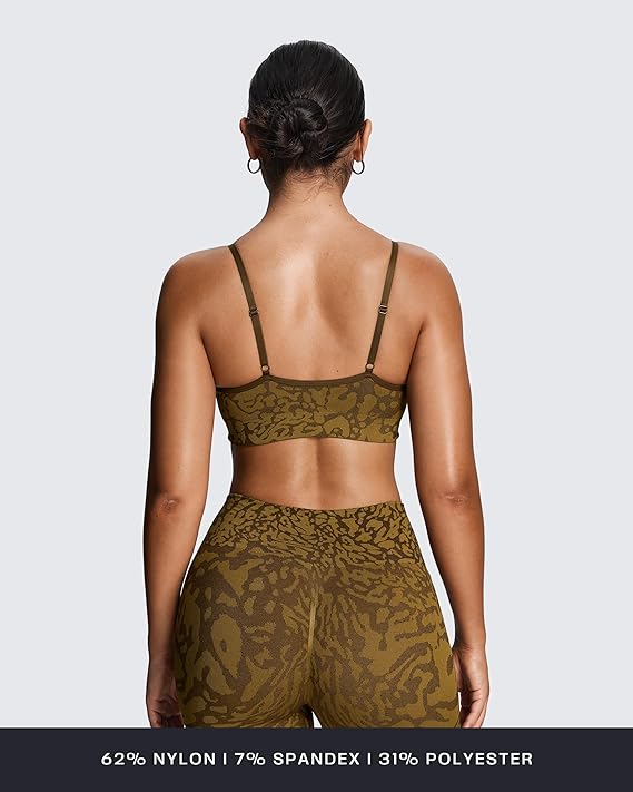 Aoxjox  Camo Seamless Sports Bras
