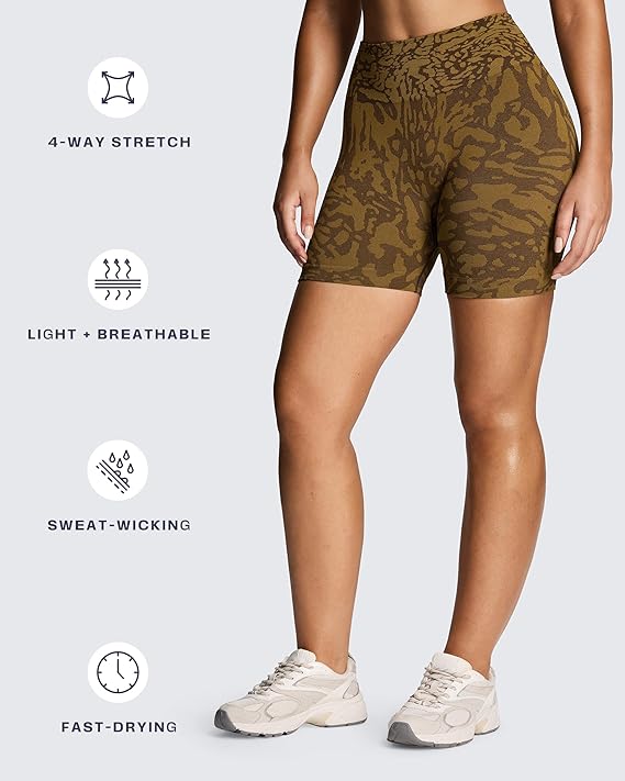 Aoxjox Camo Seamless Shorts