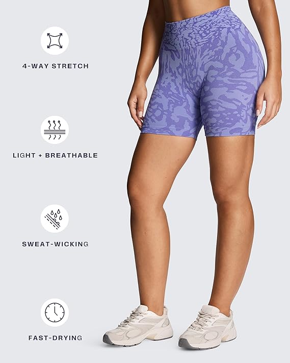 Aoxjox Camo Seamless Shorts