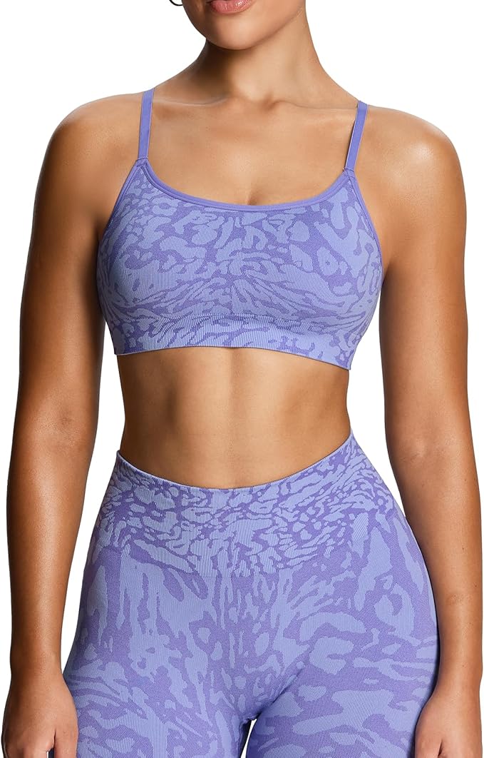 Aoxjox  Camo Seamless Sports Bras