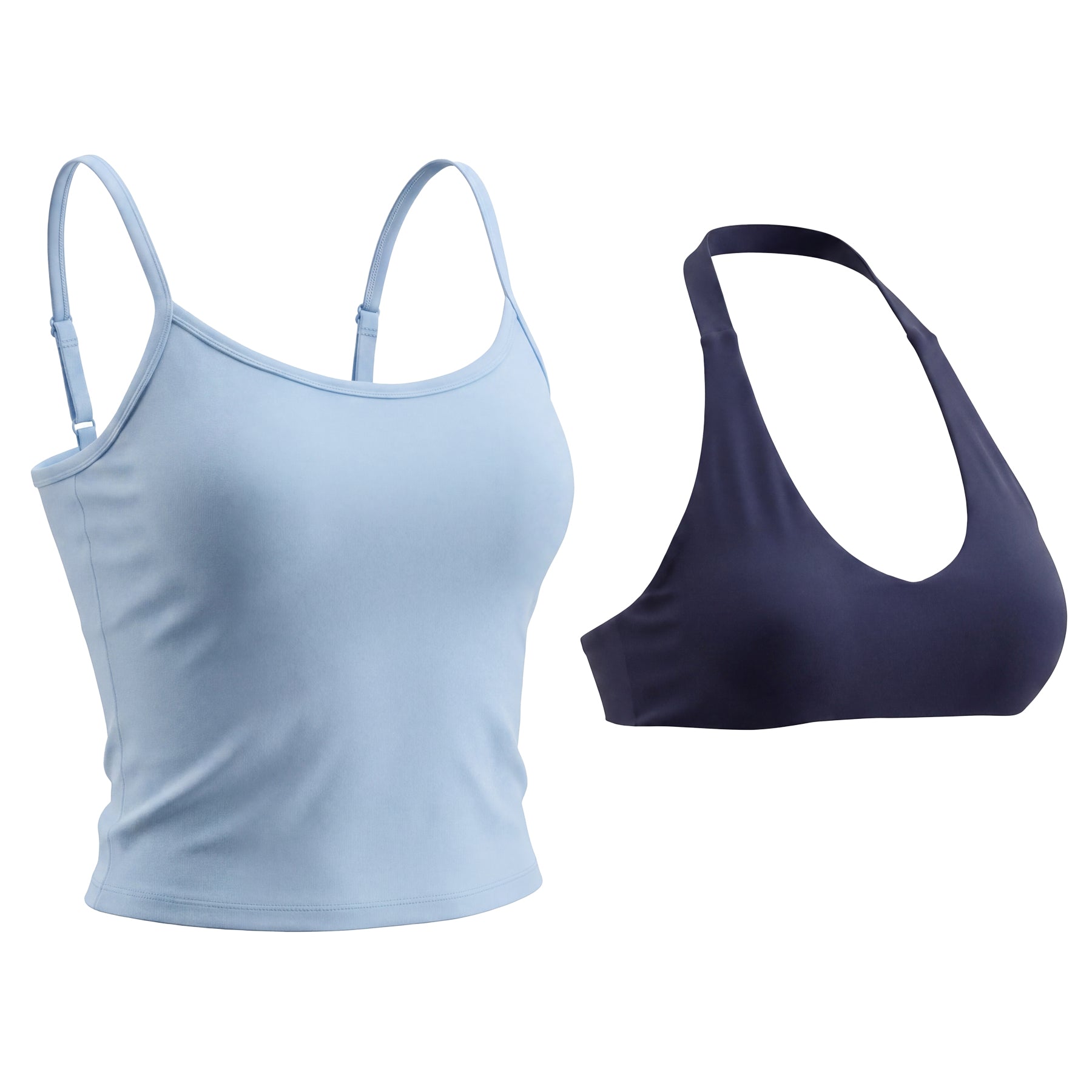 Aoxjox Women's “Dual Core ”Bra & Tank Top Workout 2-Piece Set