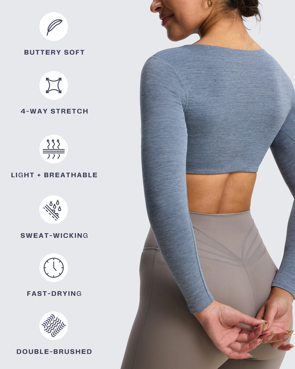 Aoxjox "Stacey" V Neck Long Sleeve