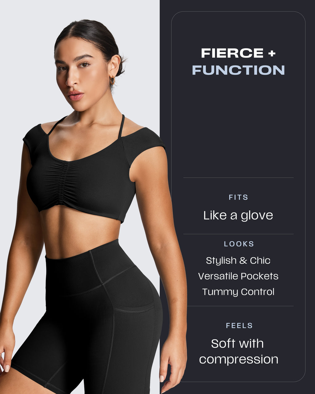 Aoxjox LUXEYOGA 6" Pocket Shorts