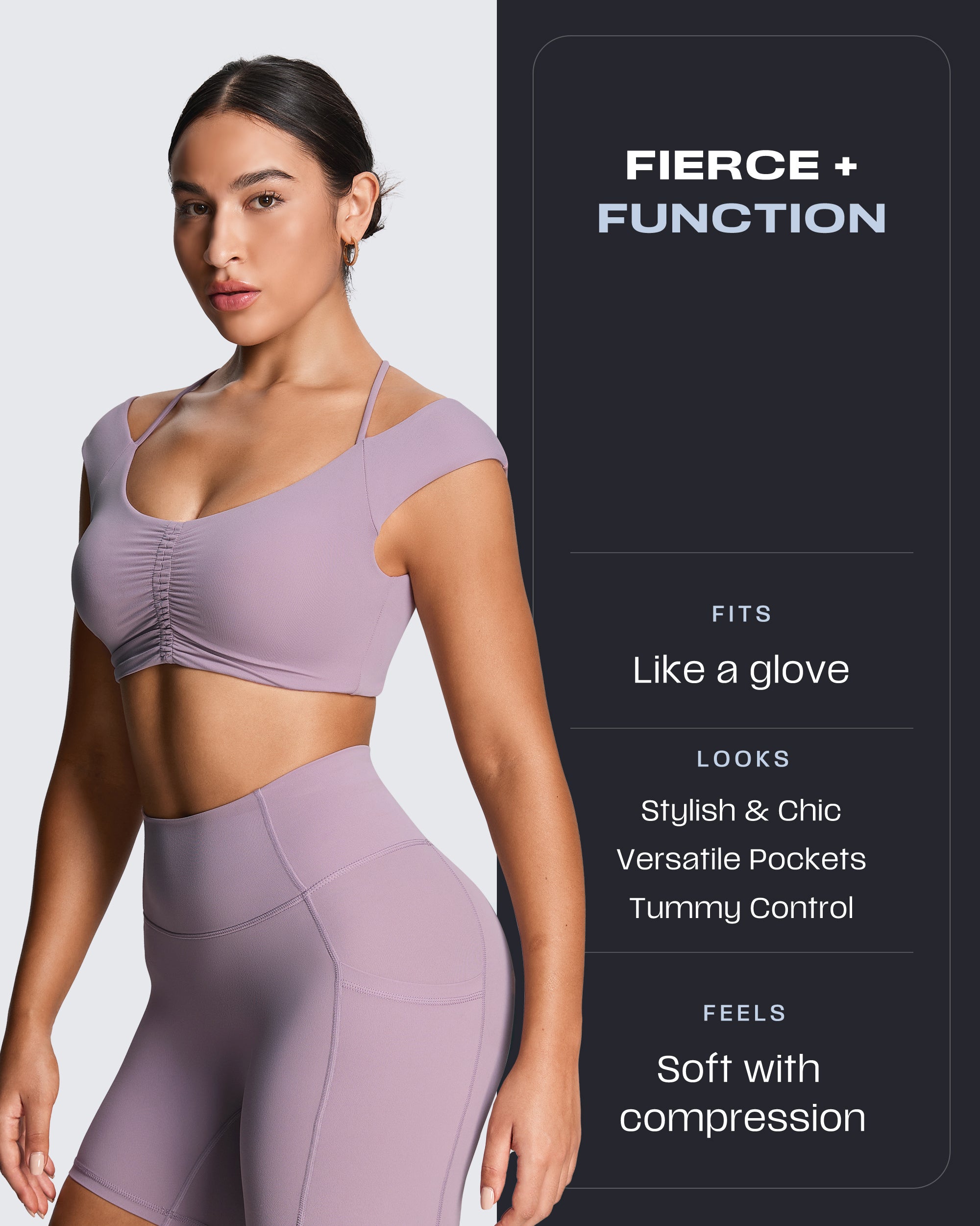 Aoxjox LUXEYOGA 6" Pocket Shorts
