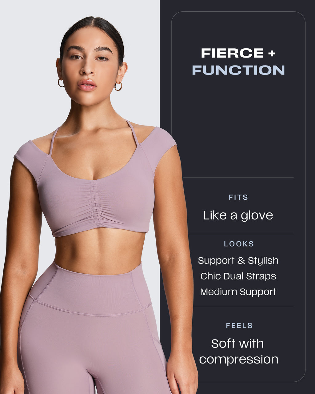 Aoxjox LUXEYOGA Scrunch Bra