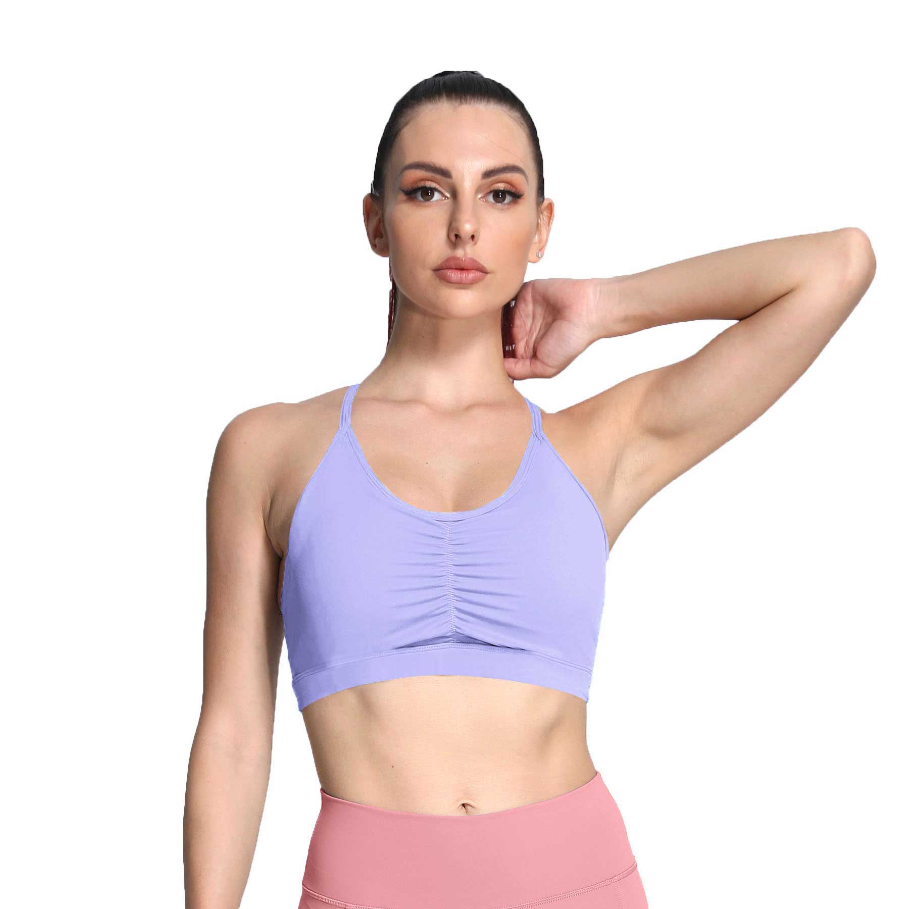 Aoxjox Ruched "Baddie" Sports Bras