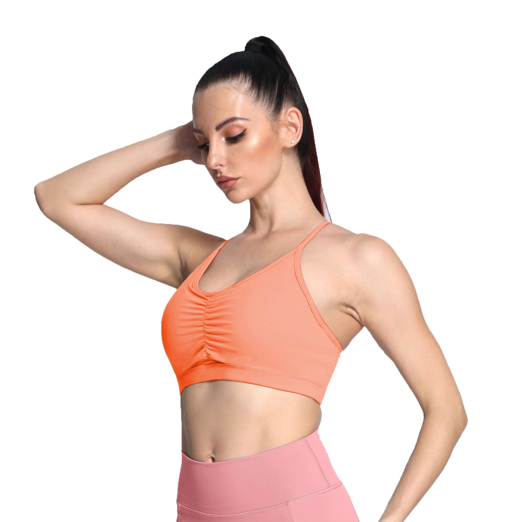 Aoxjox Ruched "Baddie" Sports Bra (CONT'D)