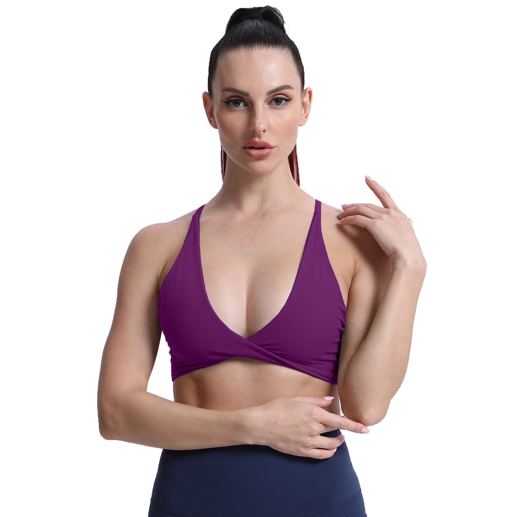 Aoxjox Women's Workout Sports Bras Fitness Backless Padded Sienna Low  Impact Bra Yoga Crop Tank Top : : Clothing, Shoes & Accessories