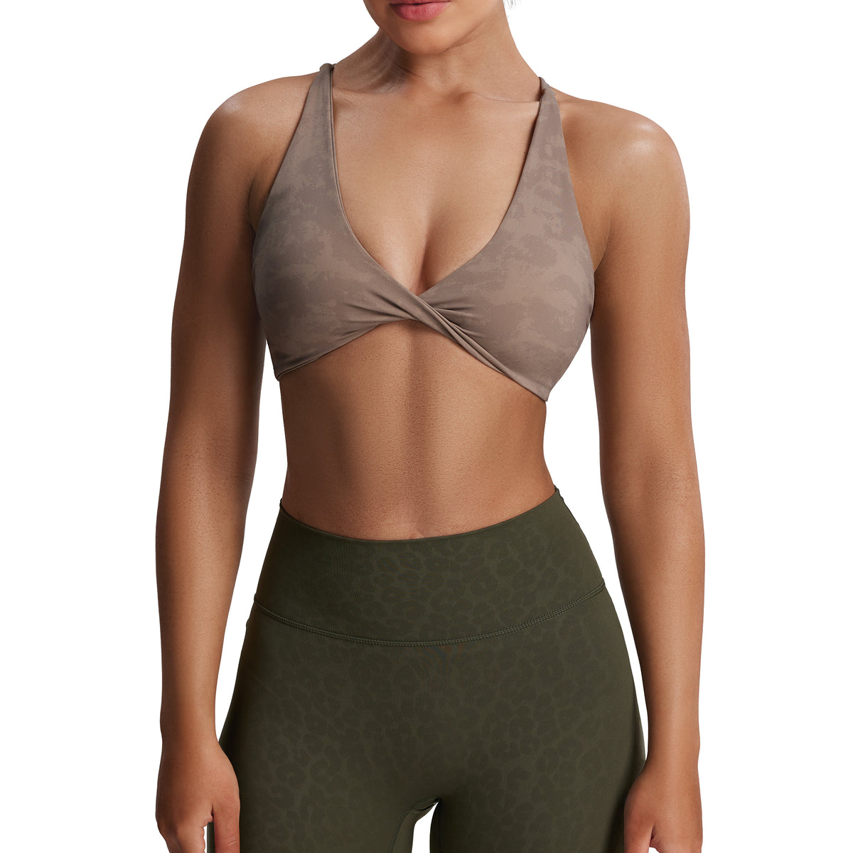 Aoxjox "Sienna"  Sports Bra (DARKS/NEUTRALS)