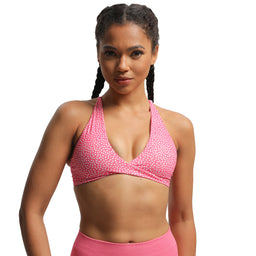 Aoxjox Bandeau Sports Bras (BRIGHTS) Azalea Pink / Medium