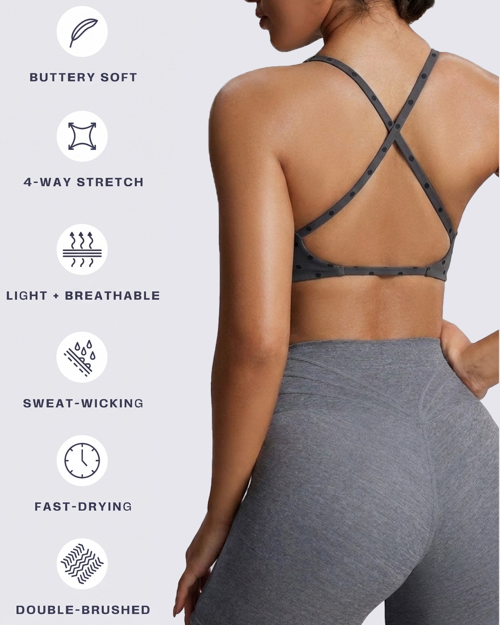 Aoxjox "Sienna" Sports Bra (CONT'D)