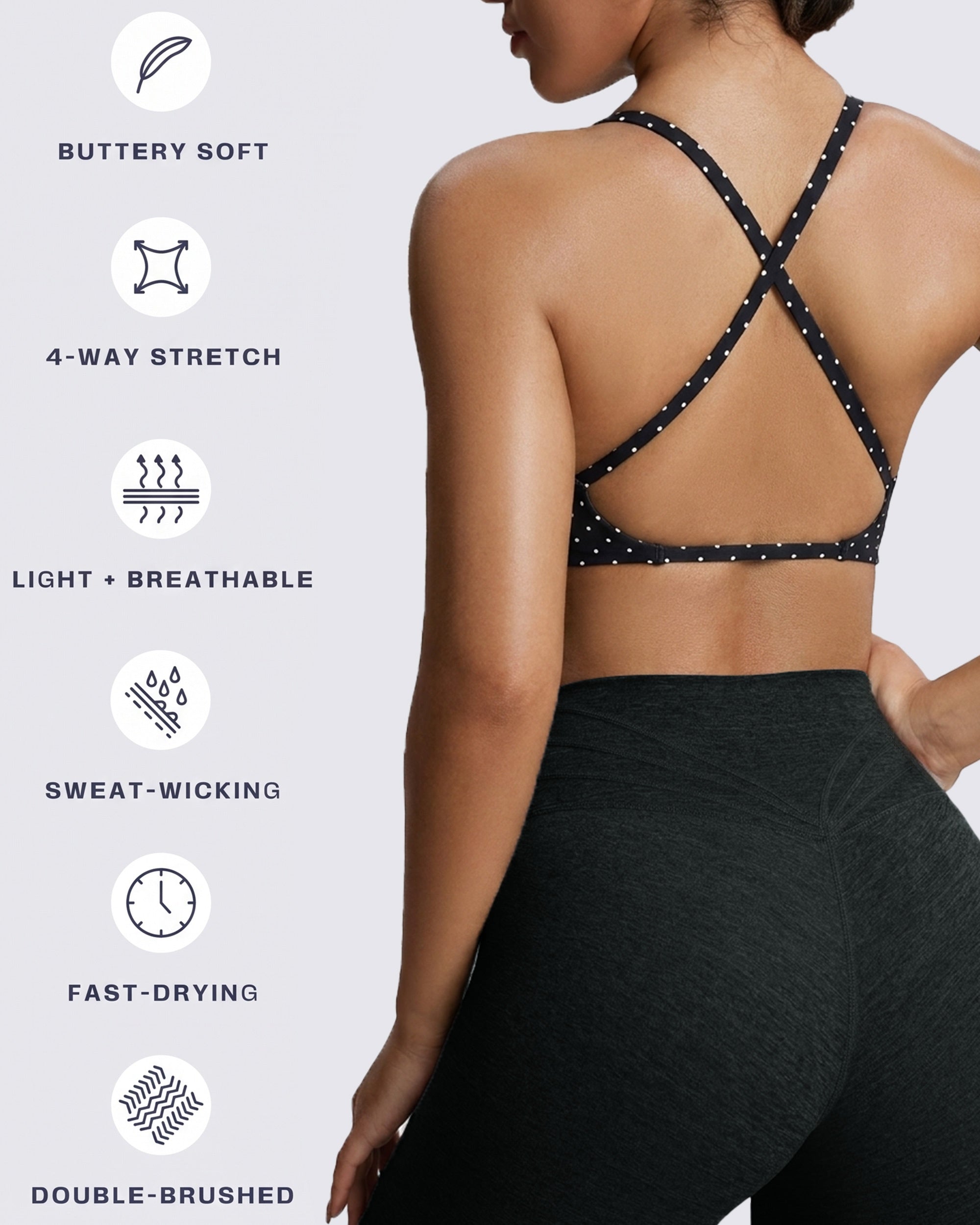 Aoxjox "Sienna" Sports Bra (CONT'D)