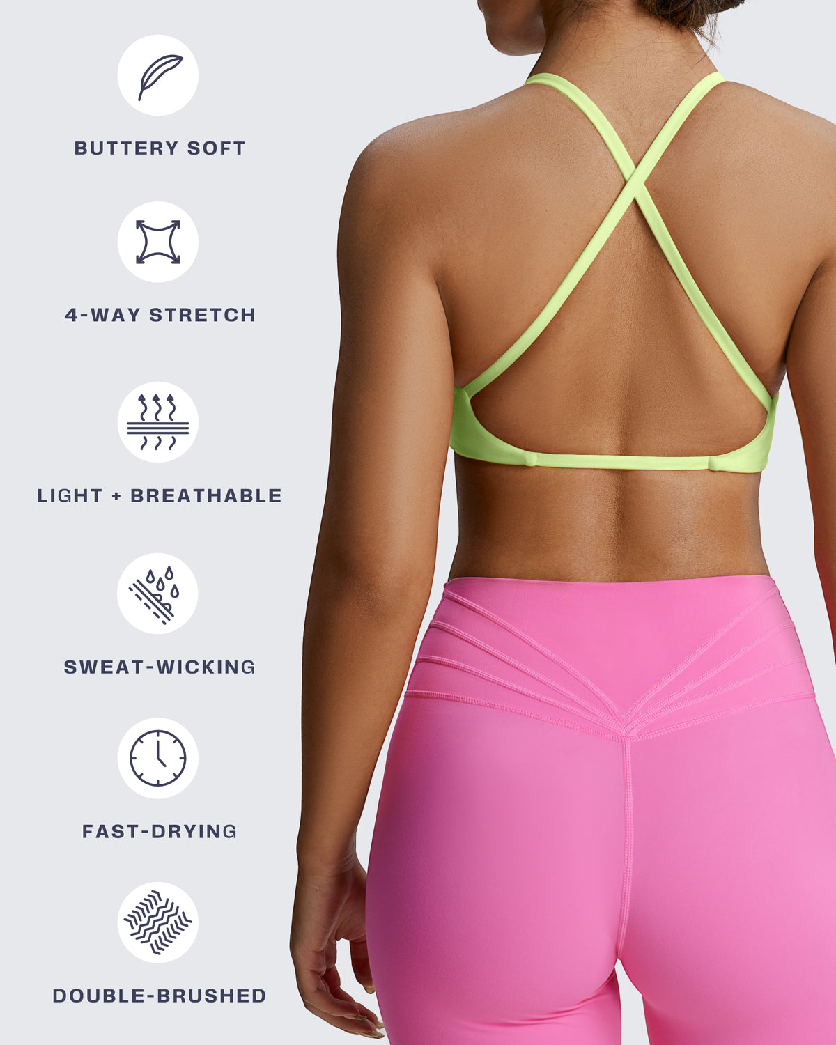 Aoxjox "Sienna" Sports Bra (BRIGHTS)